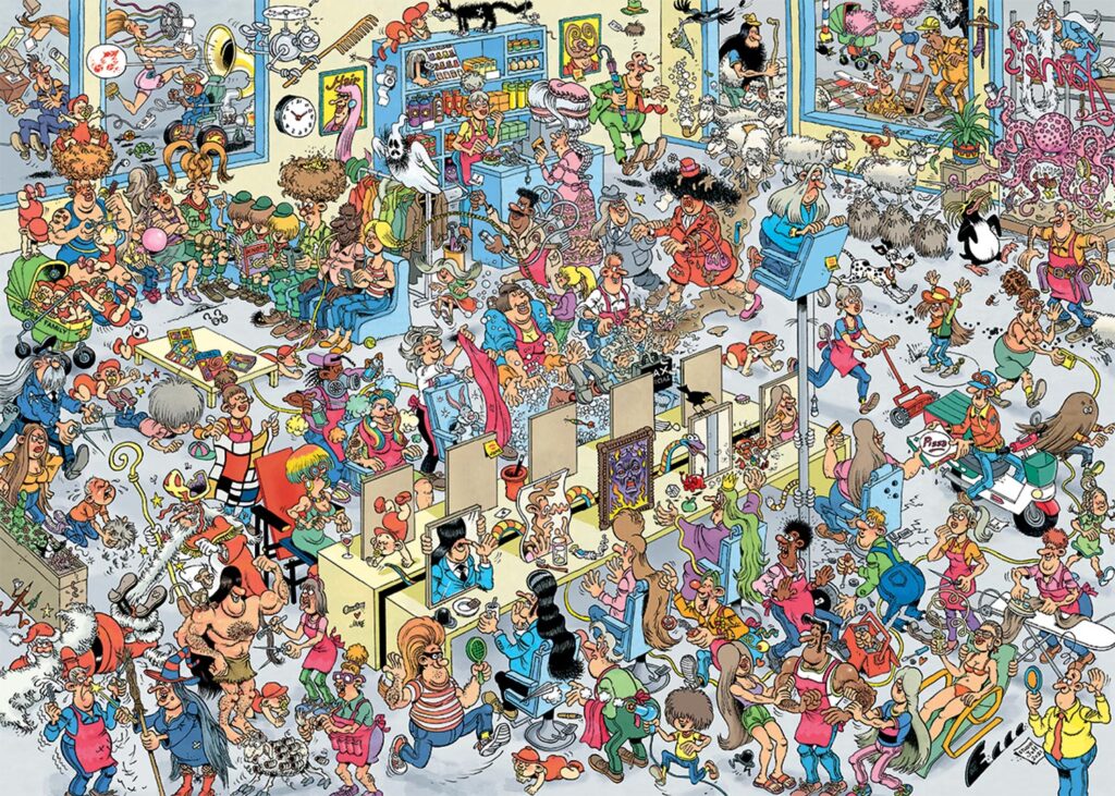 Pussel – Hårfrisörerna 1000 bitar