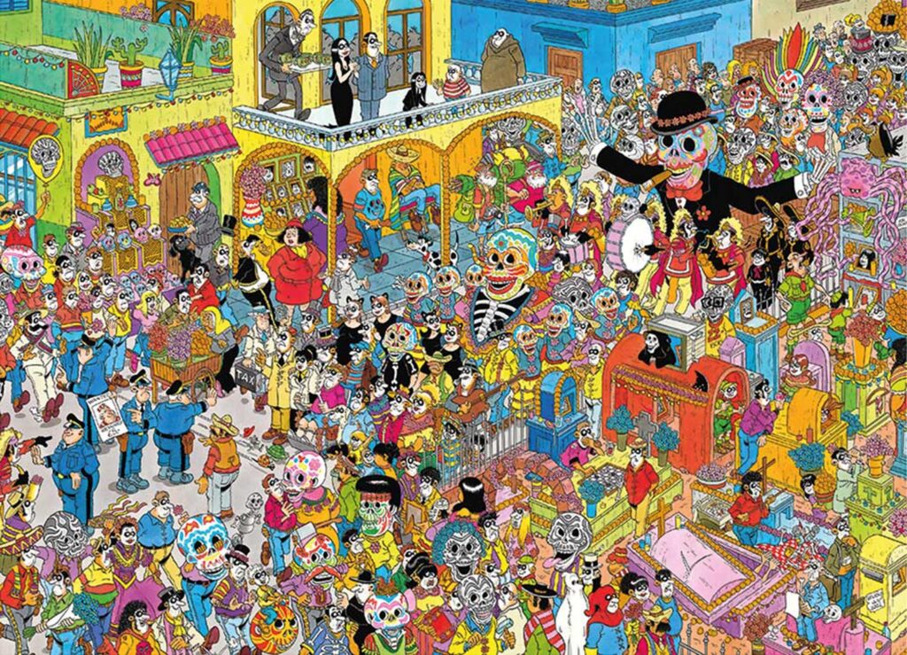 Pussel – De dödas dag 1000 bitar