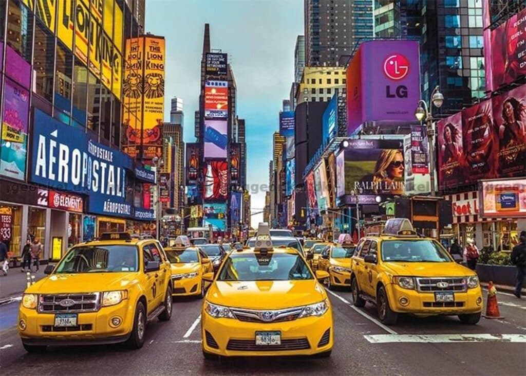 Pussel – New yorks gula taxibilar 1000 bitar