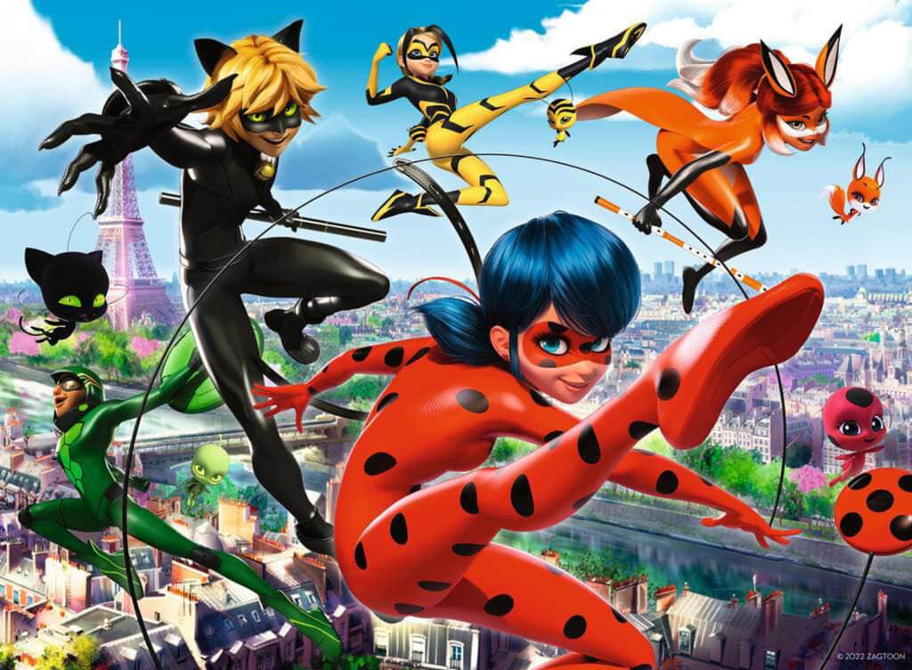 Barnpussel – Miraculous Ladybug & vänner 200 Bitar XXL
