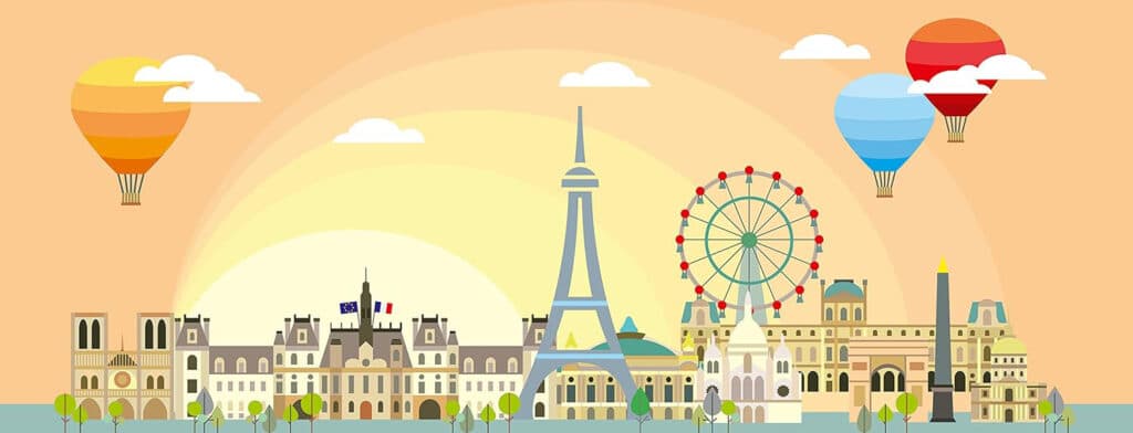 Pussel – Luftballonger över Paris 1000 bitar