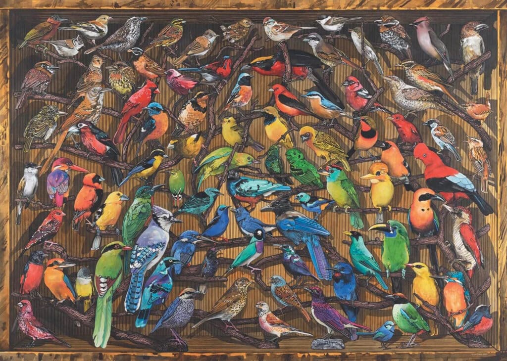 Ravensburger Pussel – Regnbågsfåglar 1000 bitar