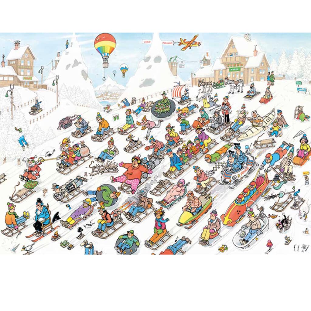 Pussel – Allt går bara nedför 2000 bitar