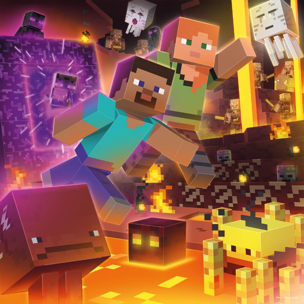 Ravensburger Barnpussel – Minecraft 3×49 Bitar