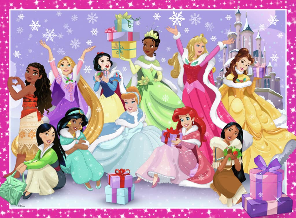 Ravensburger Barnpussel – Disney Prinsessor Julfirande 200 Bitar