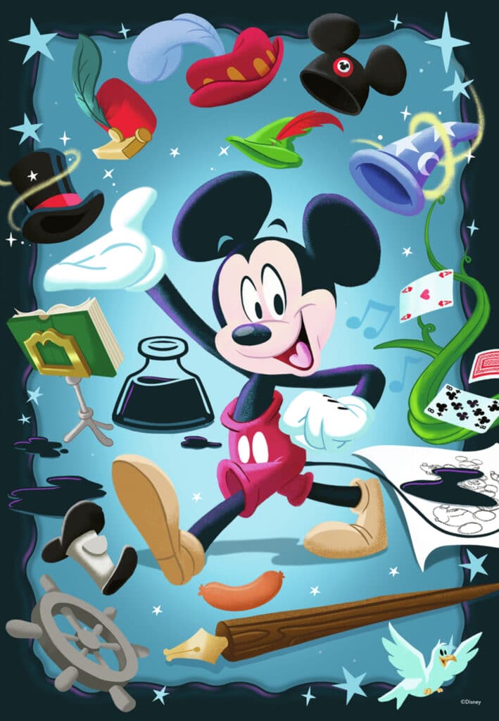 Ravensburger Pussel – Disney 100 års jubileum: Musse Pigg 300 Bitar