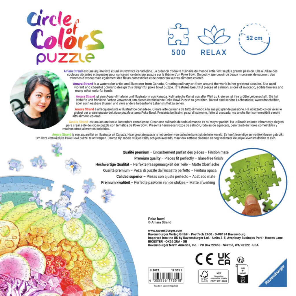 Pussel – Circle of Colors: Poke Bowl 500 Bitar