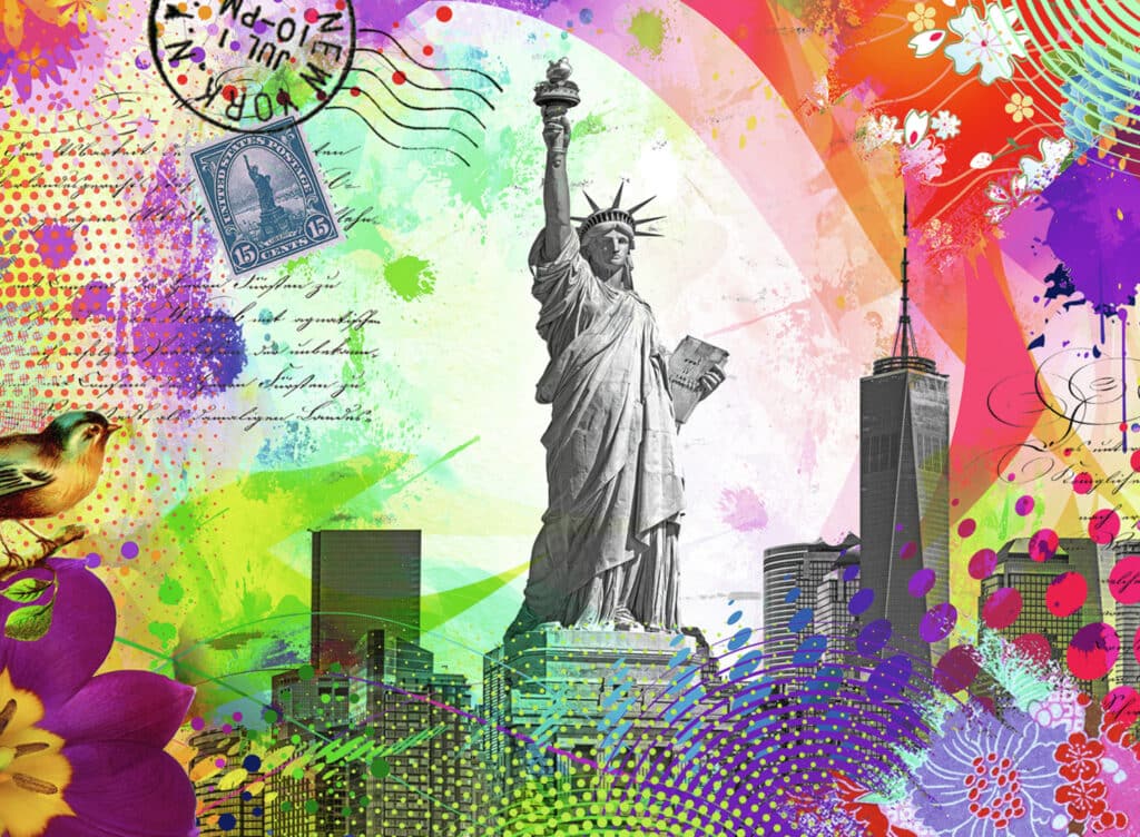 Ravensburger Pussel – New York Vykort 500 Bitar