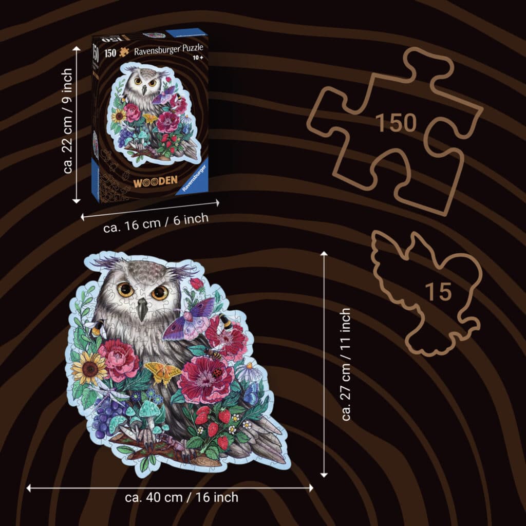 Ravensburger Träpussel – Uggla 150 Bitar