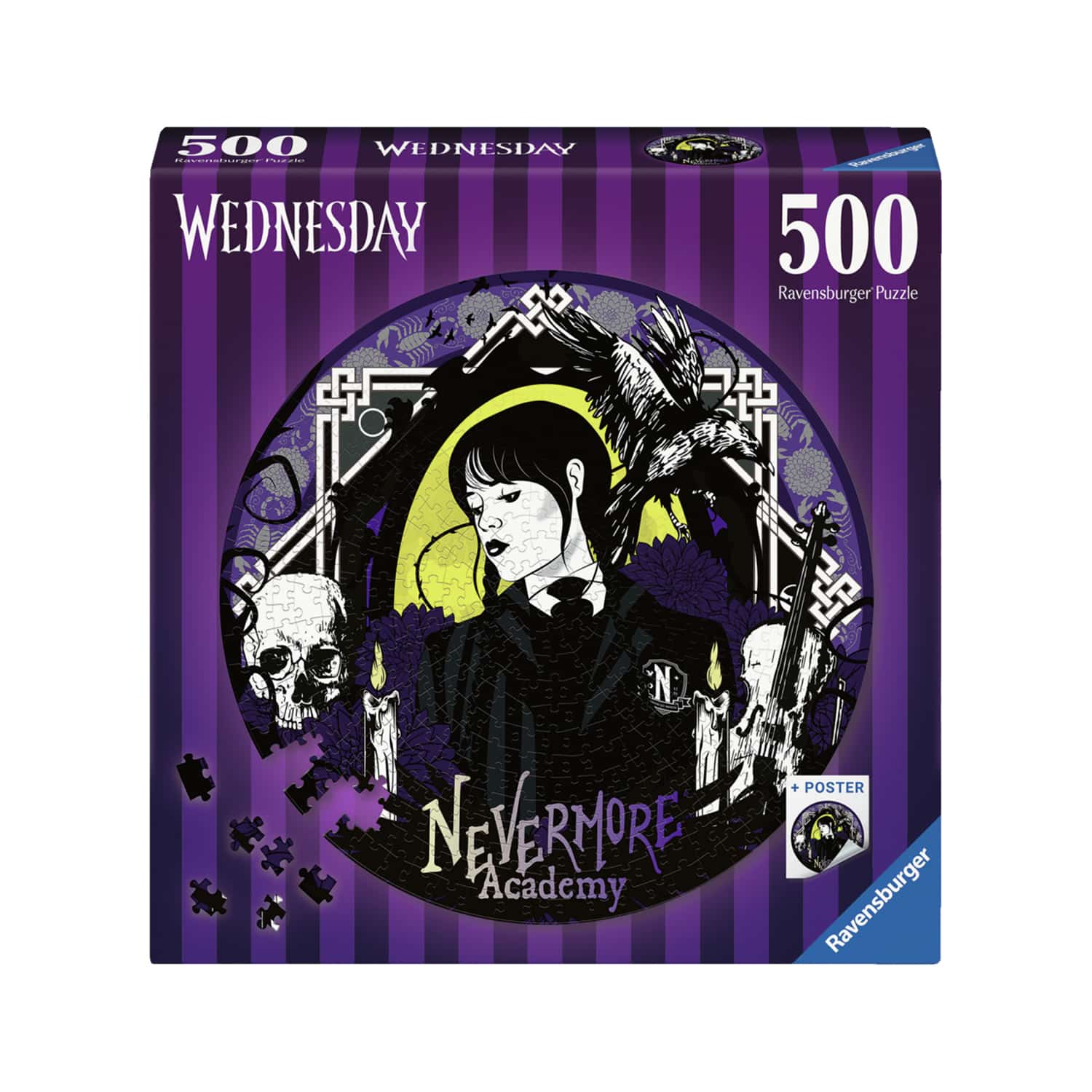 Ravensburger Pussel - Wednesday: Nevermore 500 Bitar