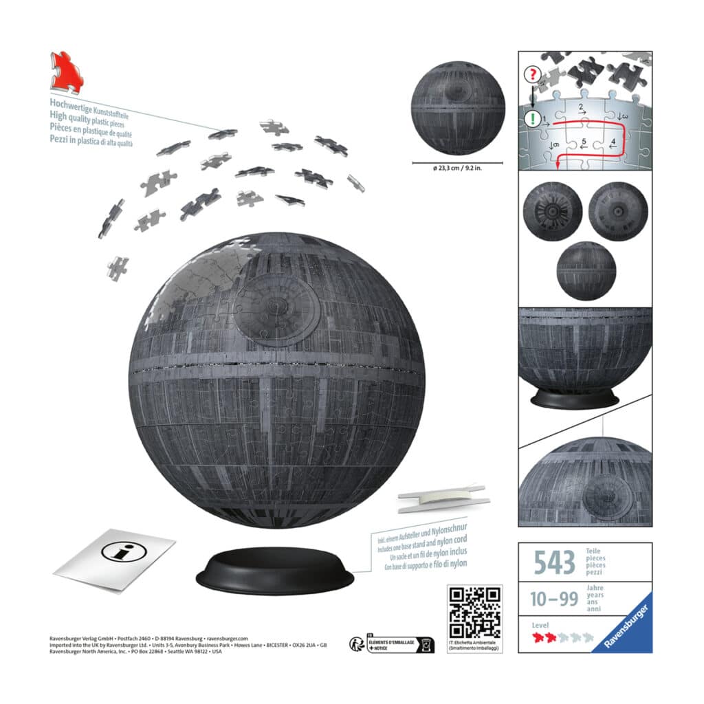 3D Pussel – Star Wars Dödsstjärnan 540 Bitar