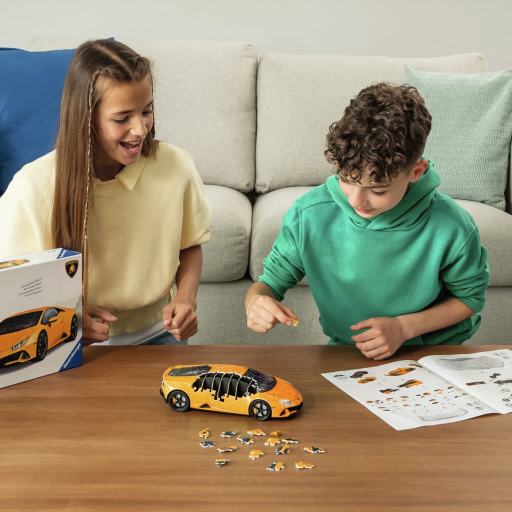 3D Pussel – Lamborghini Huracán MK2 Röd 108 Bitar
