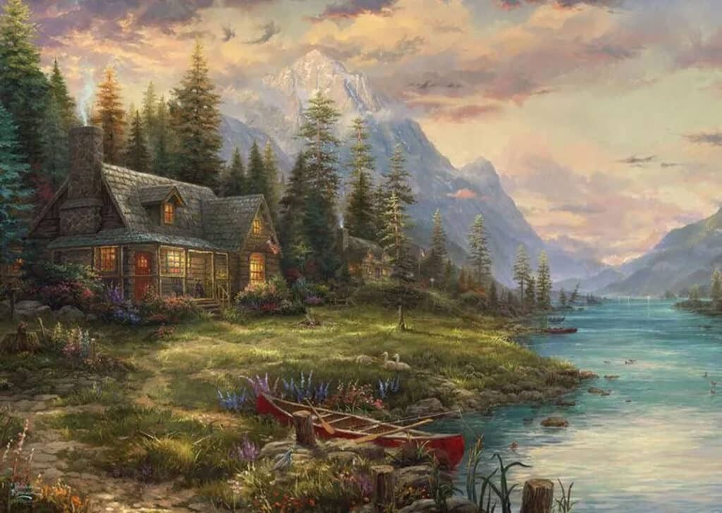 Schmidt Pussel – Thomas Kinkade: Fars dag 1000 bitar