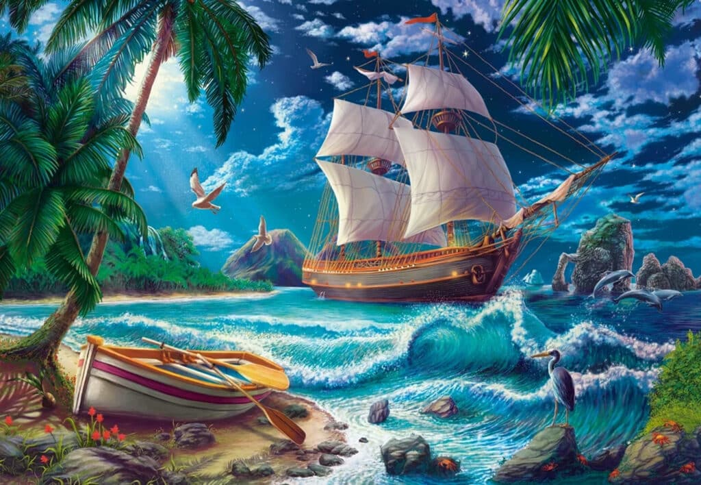 Castorland Pussel – Landstigningen 1500 Bitar