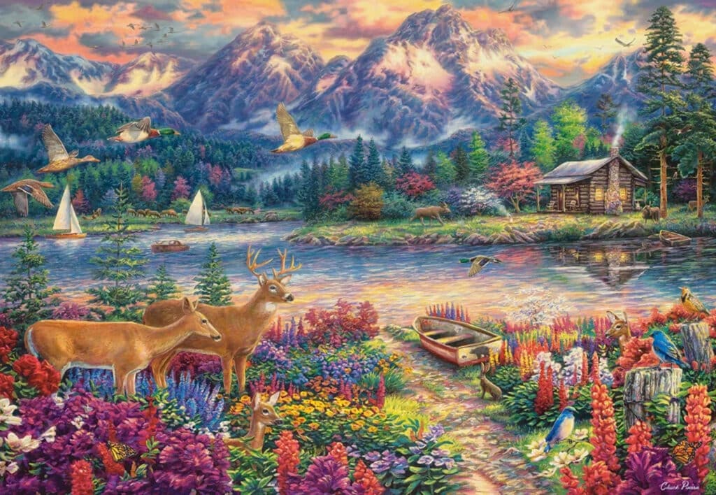 Castorland Pussel – Majestätiska Spring Mountain, USA 1500 Bitar