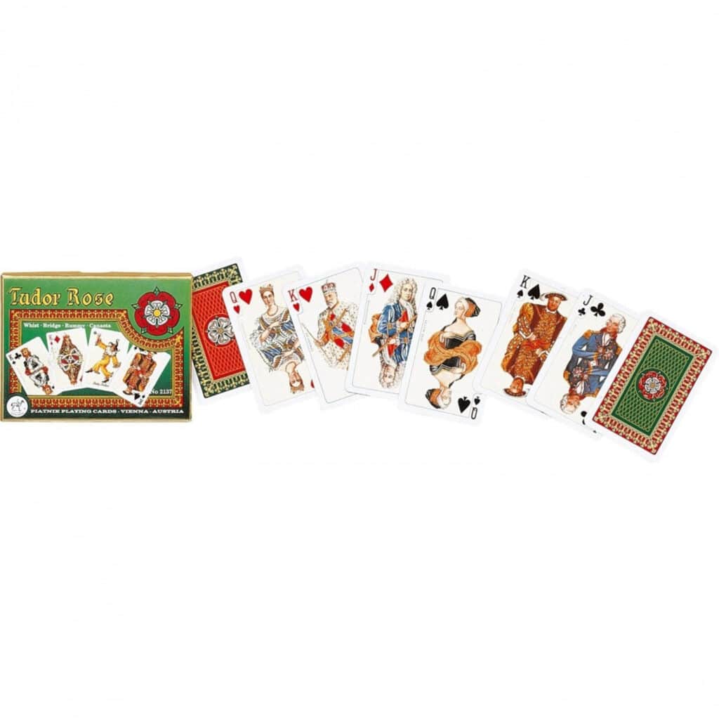 Spelkort DeLuxe Tudor Rose Double Deck