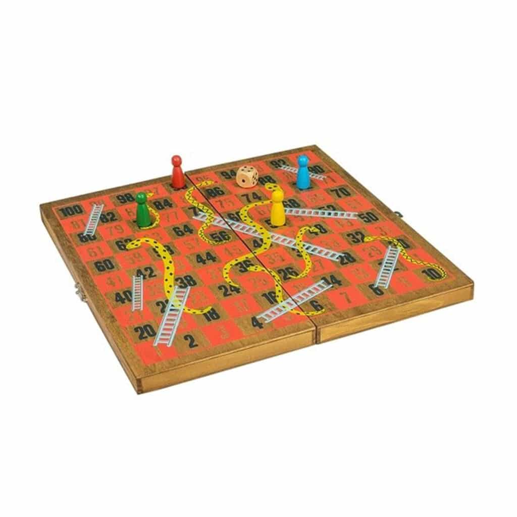 Wooden Games Snakes & Ladders