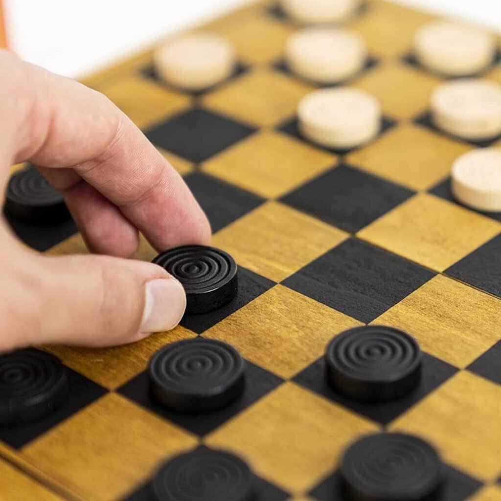 Wooden Games Draughts (Damspel)
