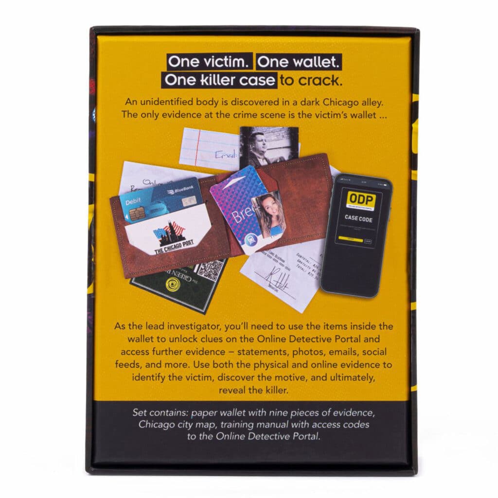 Murder Mystery Evidence Hush Money Game