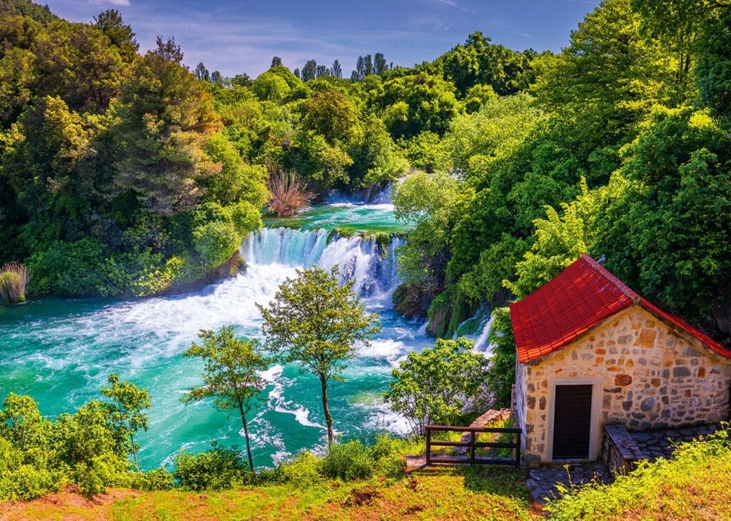 Pussel – Krka vattenfall 1000 bitar