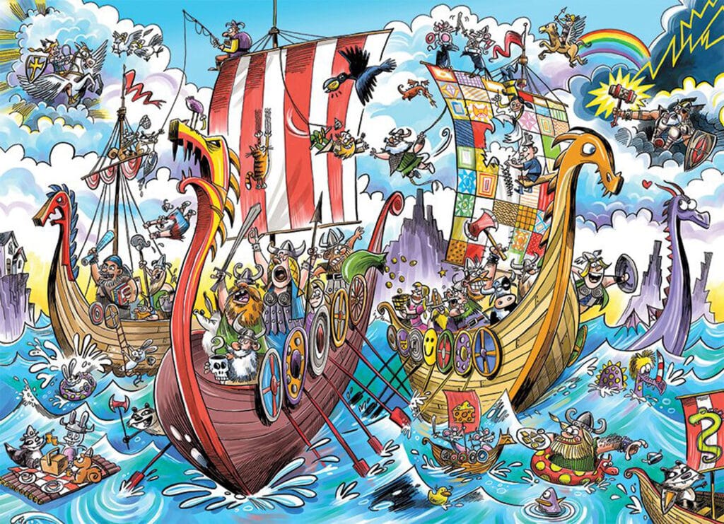 Familjepussel – Vikingaresa 350 Bitar