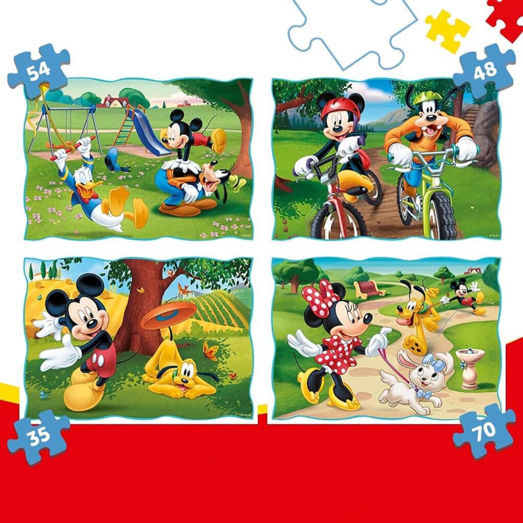 4in1 Barnpussel – Disney Musse Pigg 34,48,54,70 bitar