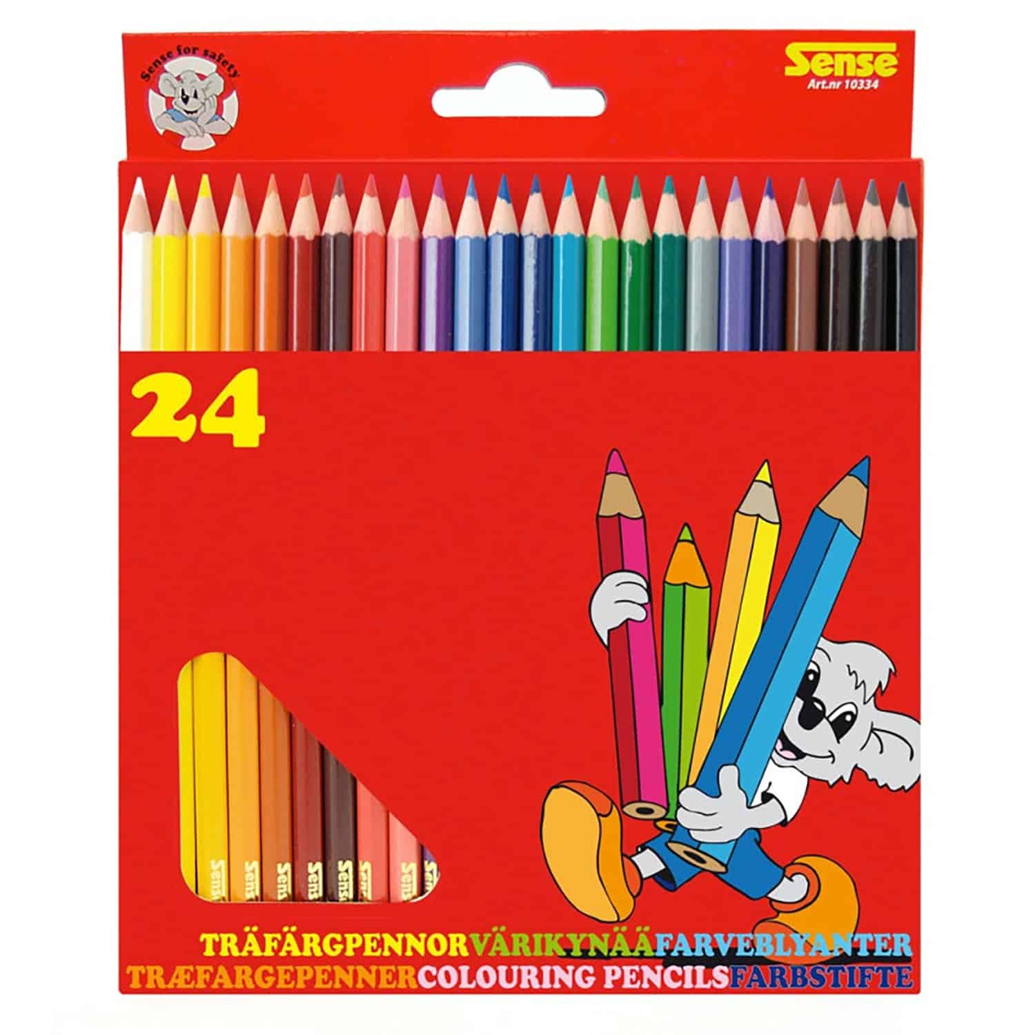 Träfärgpennor 24-Pack