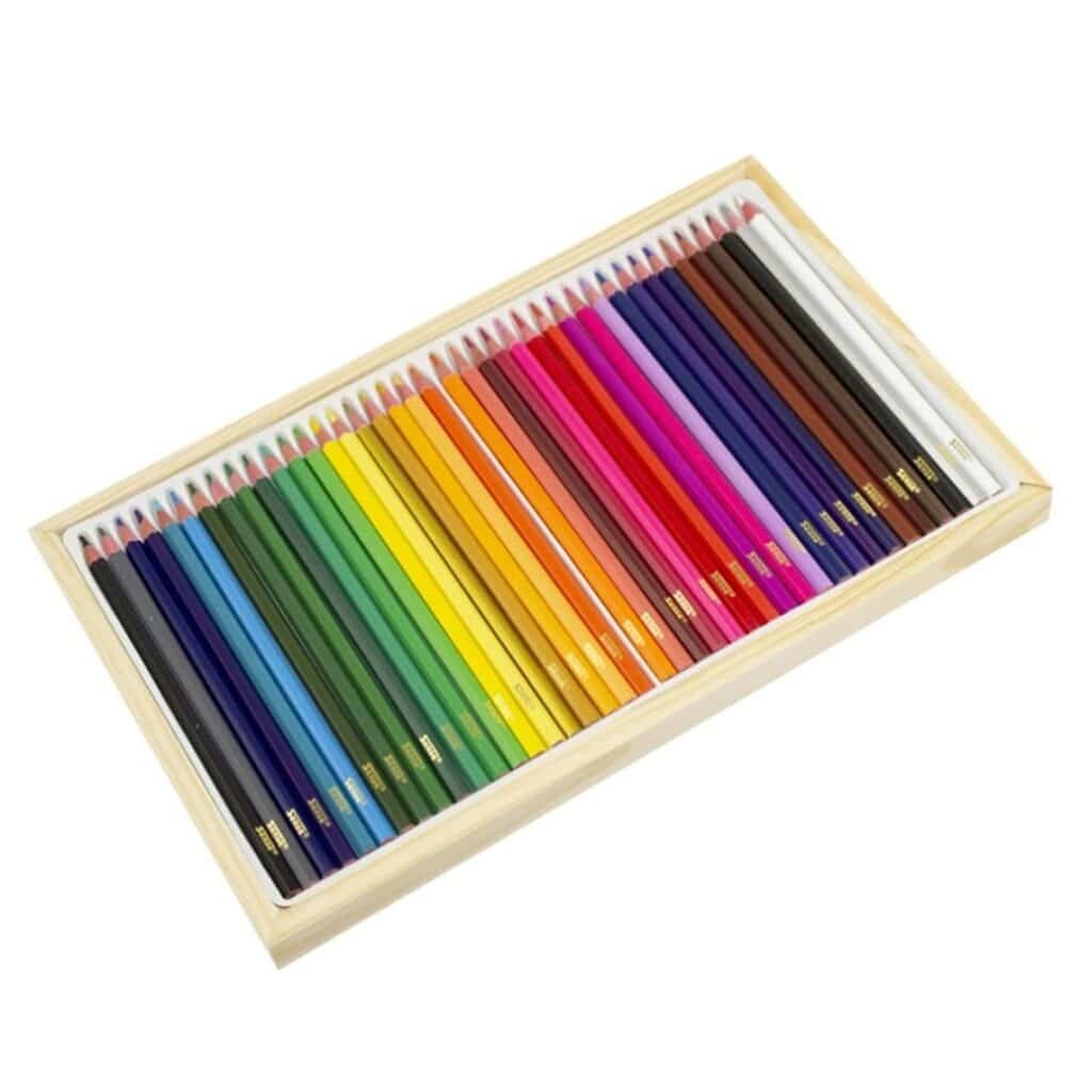 Träfärgpennor 40-Pack