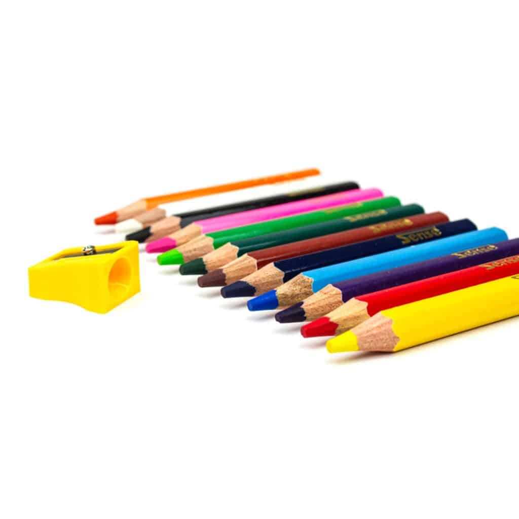 Färgpennor 1/2 Jumbo 12-Pack