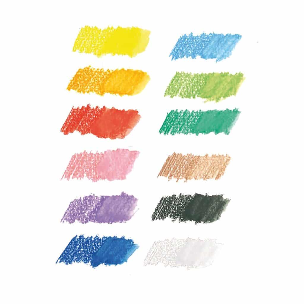 Akvarellfärgpennor 12-Pack + Pensel