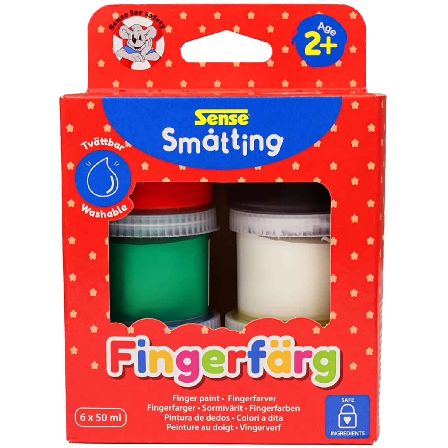 Småtting Fingerfärg 6-pack