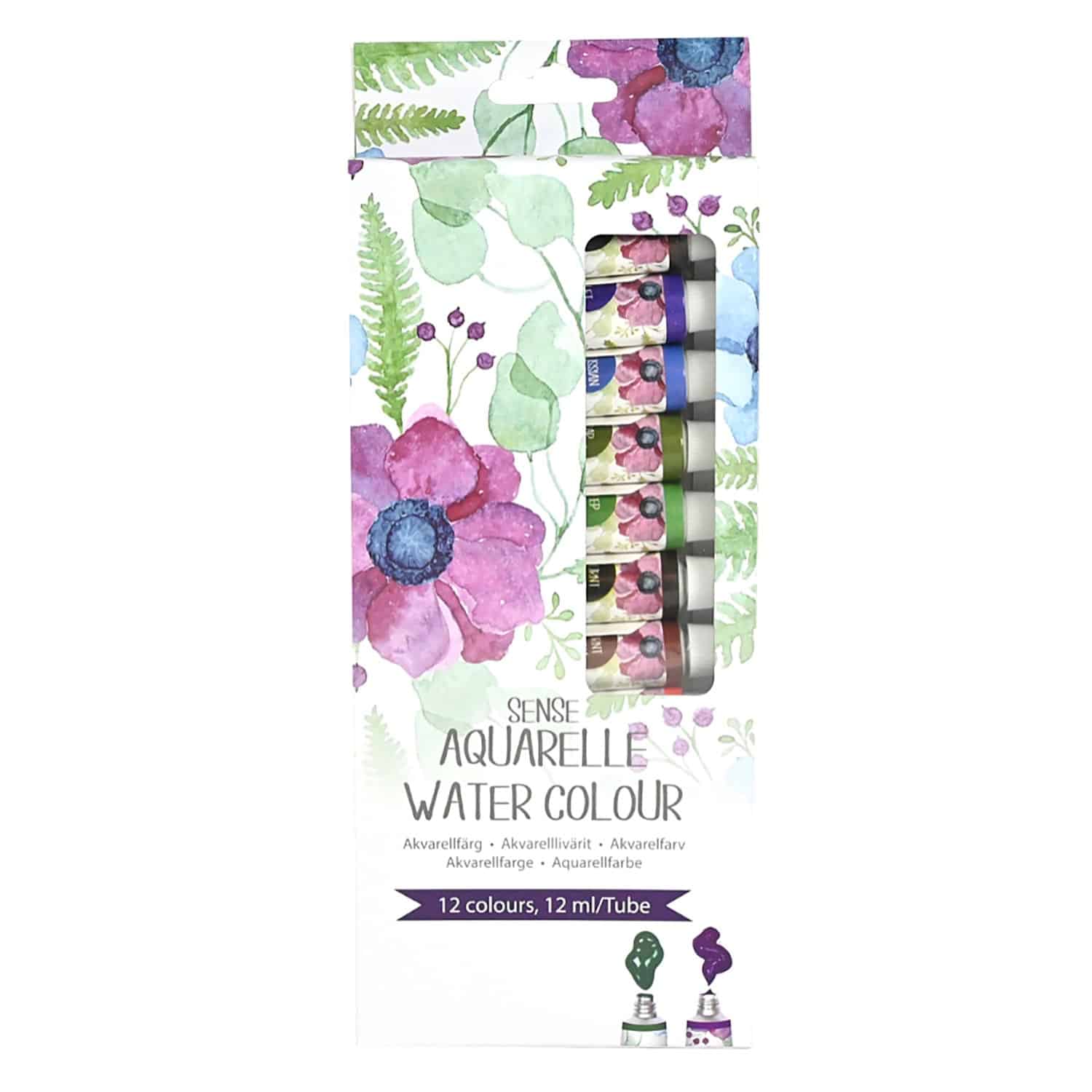 Artist Collection - Akvarellfärgset 12-pack 12X12 ml