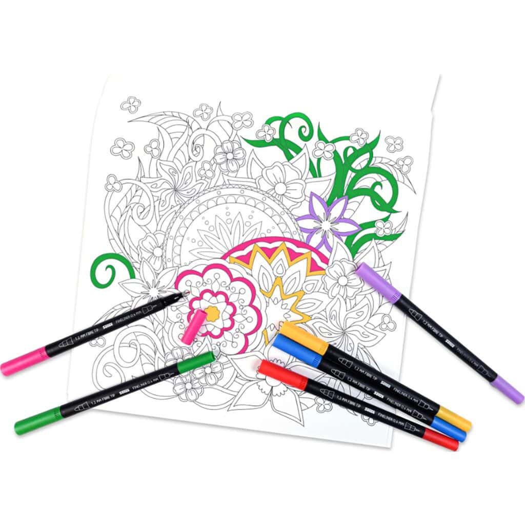 Fineliner Twin Tip 20-Pack Fiberpennor