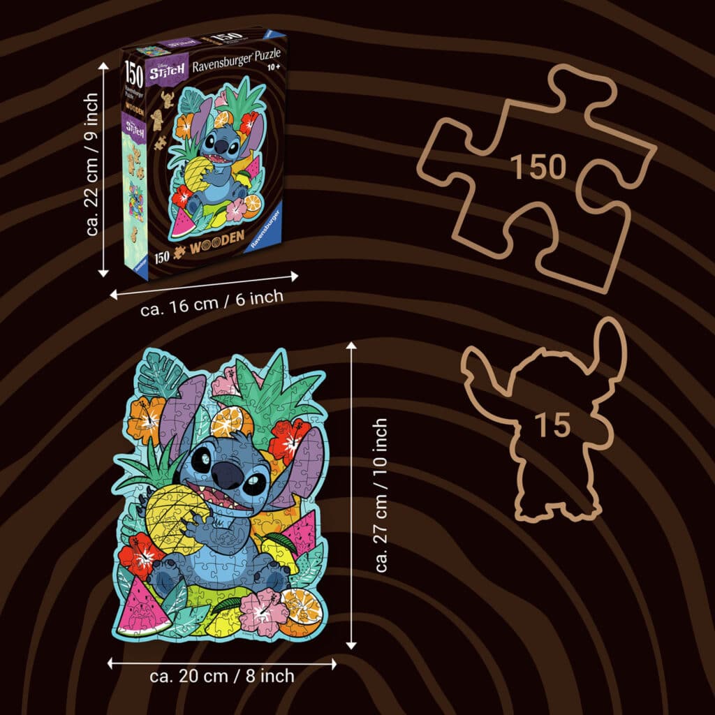 Träpussel – Disney Stitch 150 Bitar