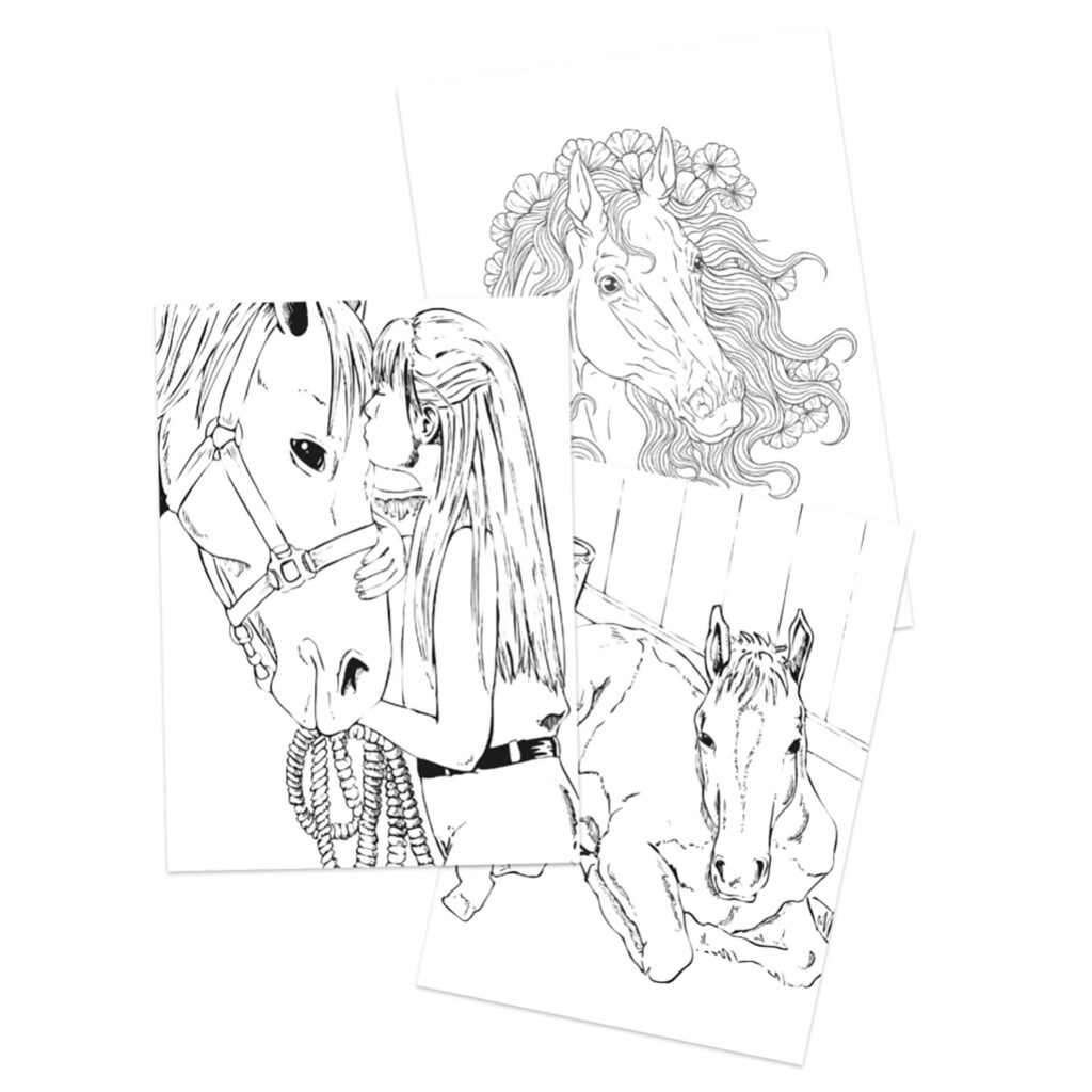 Målarbok Hästar FSC® 36 sidor