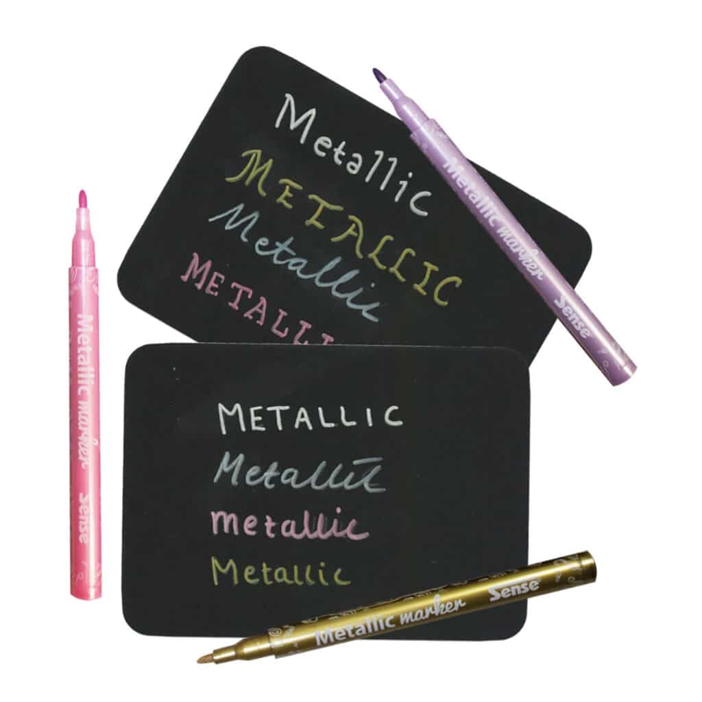 Metallic Markers fiberpennor 10-pack