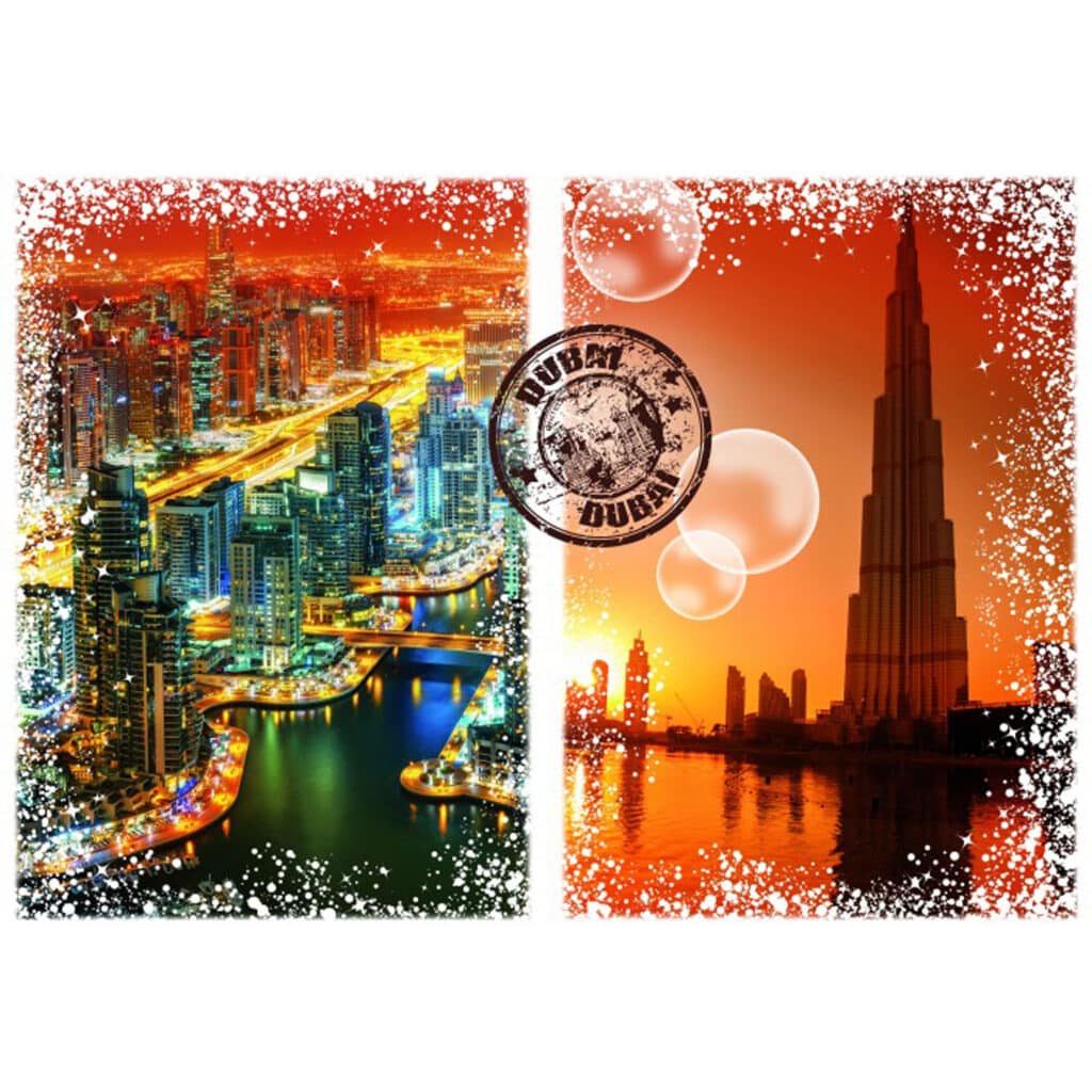 Pussel – Jorden runt: Dubai II, 1000 Bitar