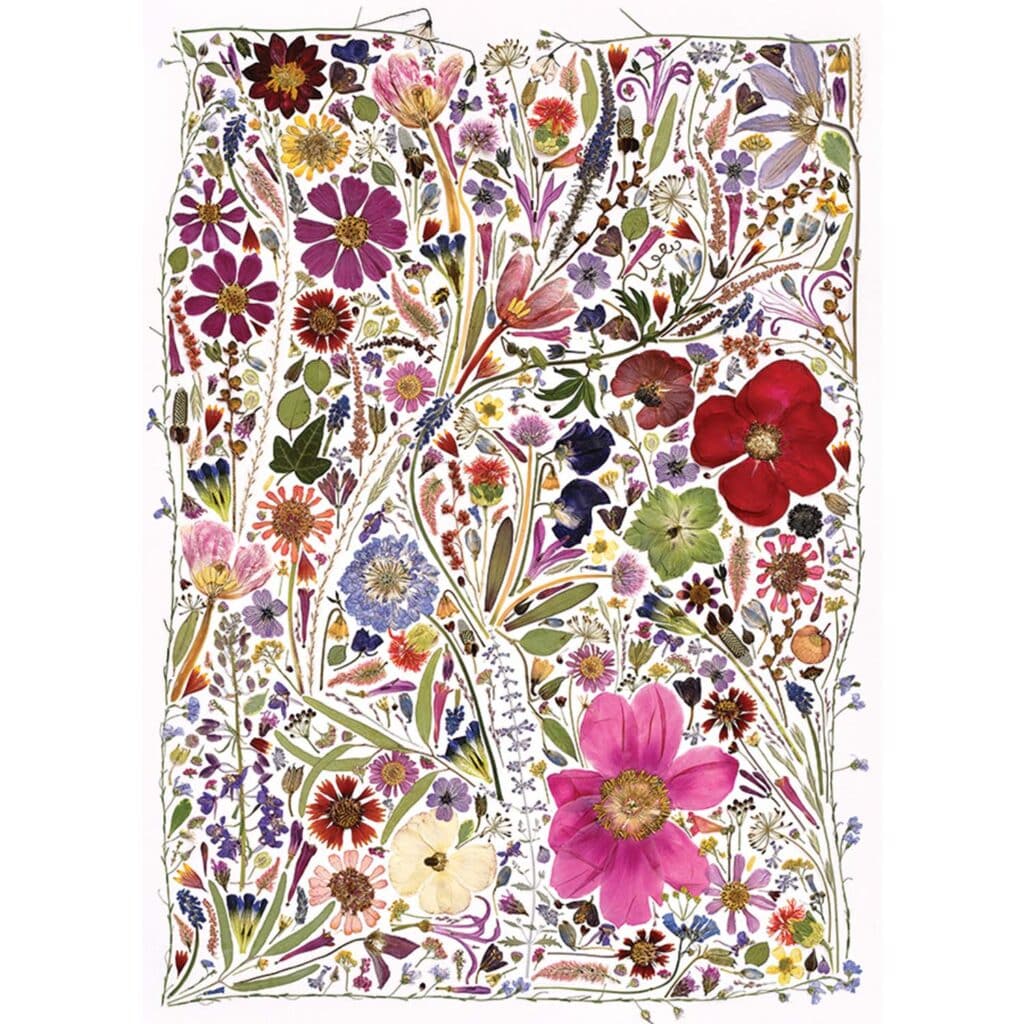 Pussel – Pressade Vårblommor