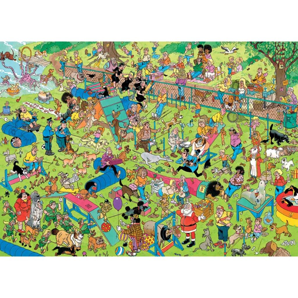 Pussel – Hundarna i parken, 1000 bitar