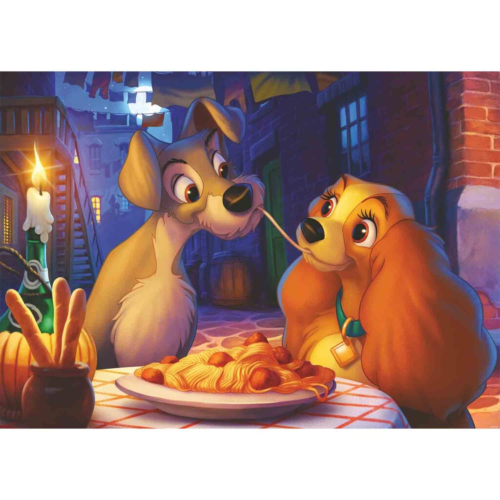 Ravensburger Pussel – Lady och Lufsen 1000 bitar