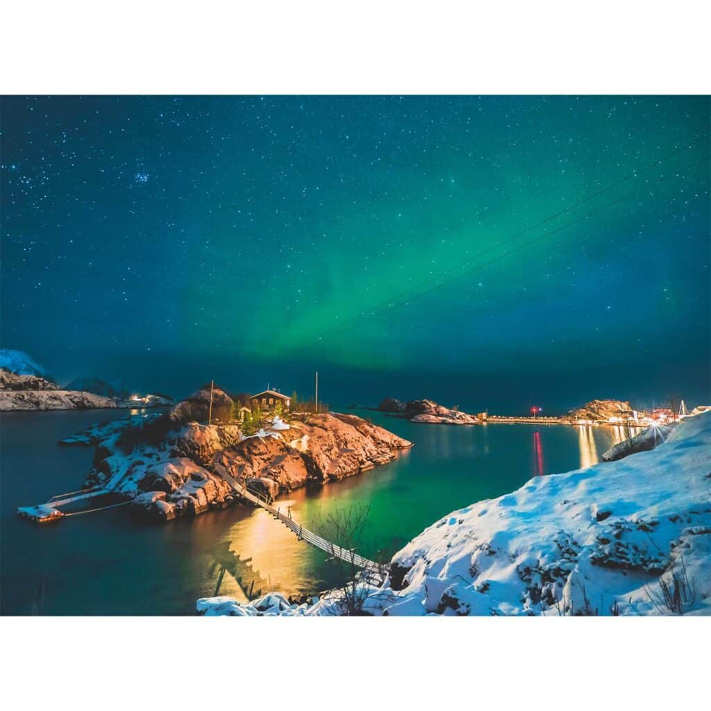Ravensburger Pussel – Norrsken i Bergsfjorden 500 bitar