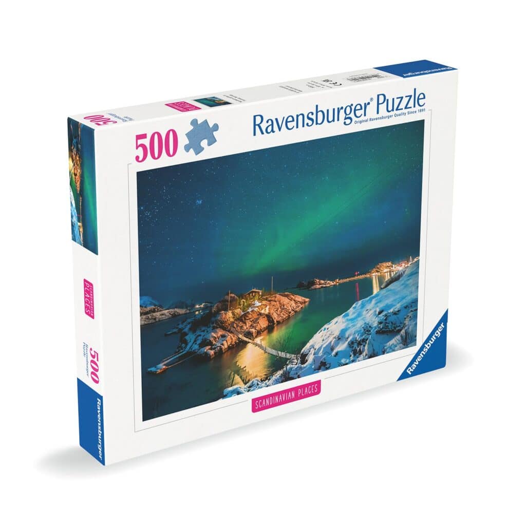 Ravensburger Pussel – Norrsken i Bergsfjorden 500 bitar