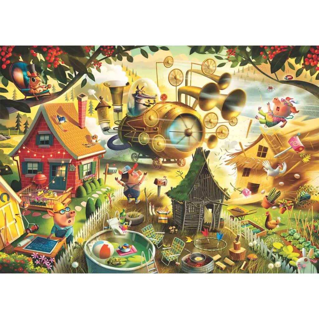 Ravensburger Pussel – Små grisarna, se upp! 1000 bitar