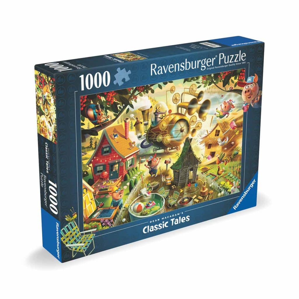 Ravensburger Pussel – Små grisarna, se upp! 1000 bitar