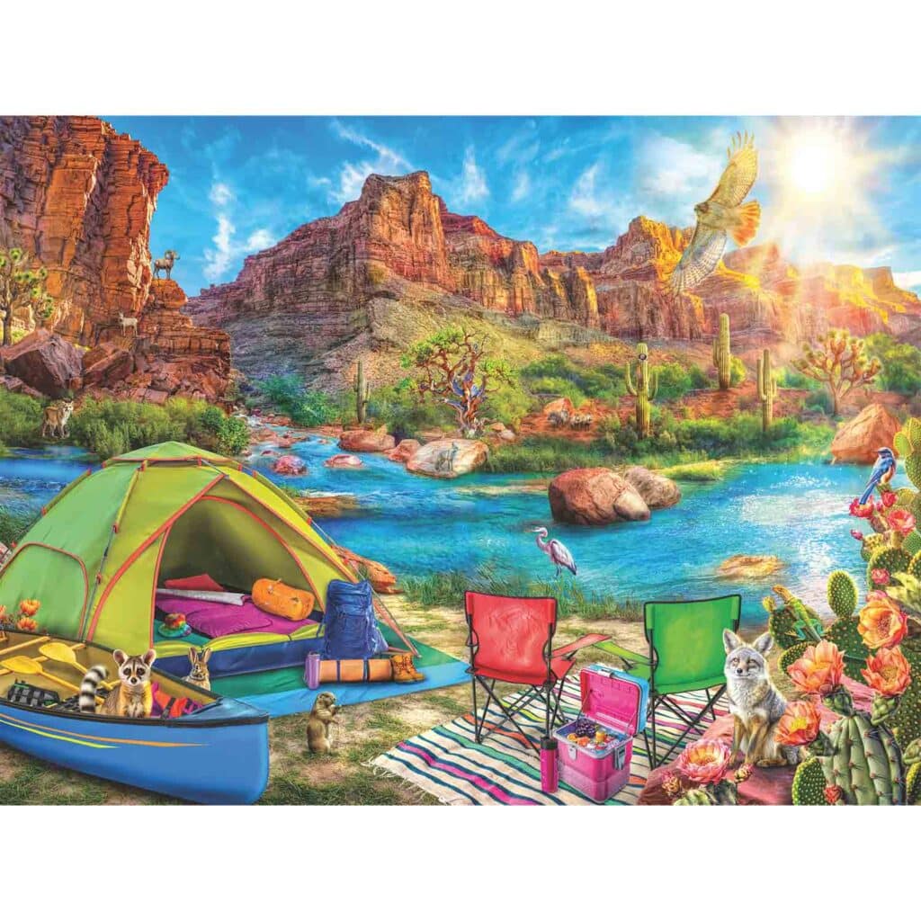Pussel – Canyon Camping, 1500 bitar