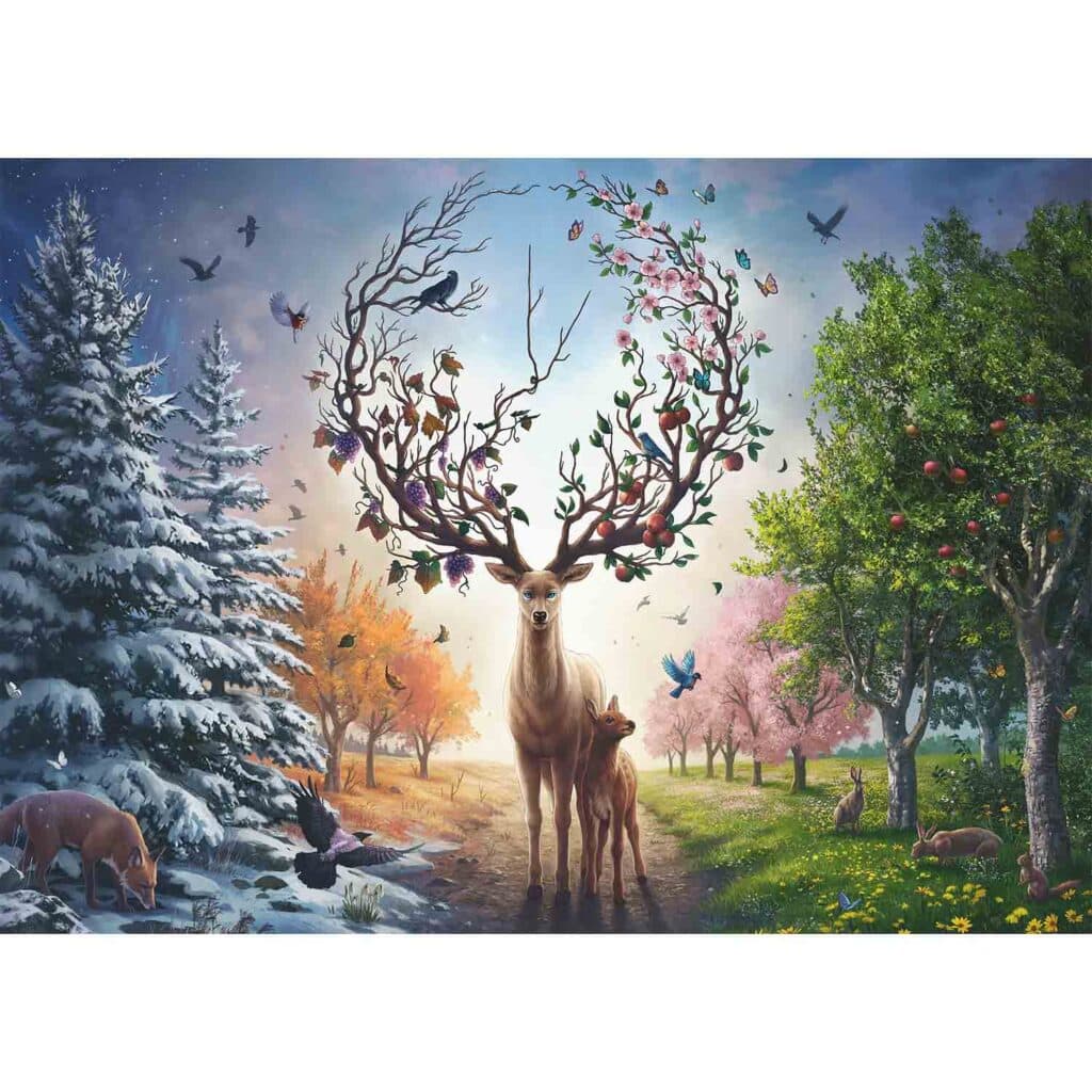Pussel – Magical Deer, 1000 bitar