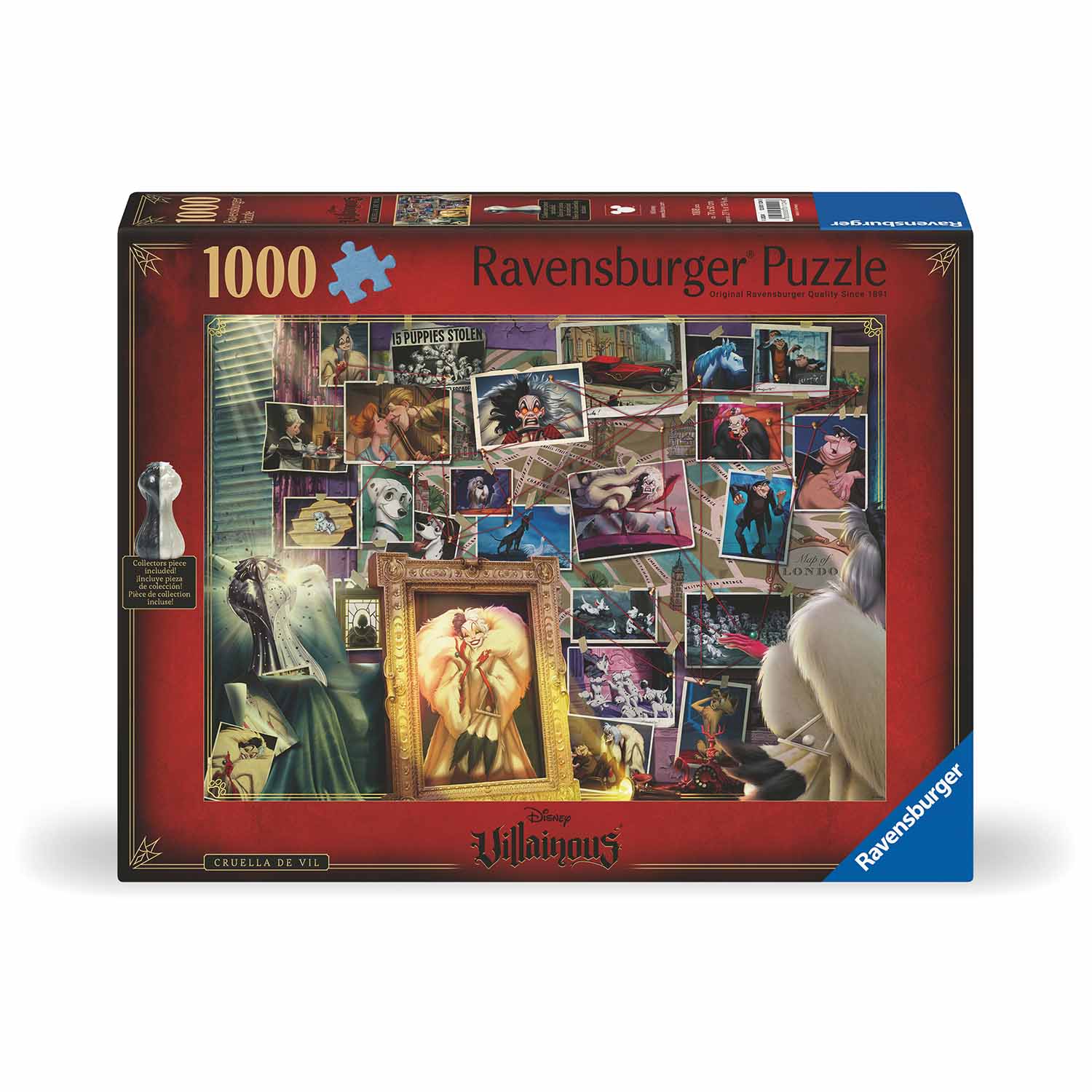 Ravensburger Pussel - Disney Villainous Skurkar: Cruella de Vil, 1000 bitar