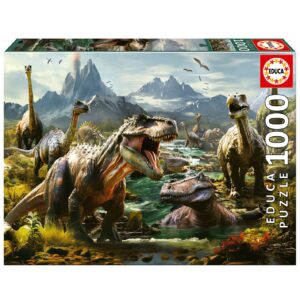 Educa Pussel - Vildsinta Dinosaurier 1000 bitar