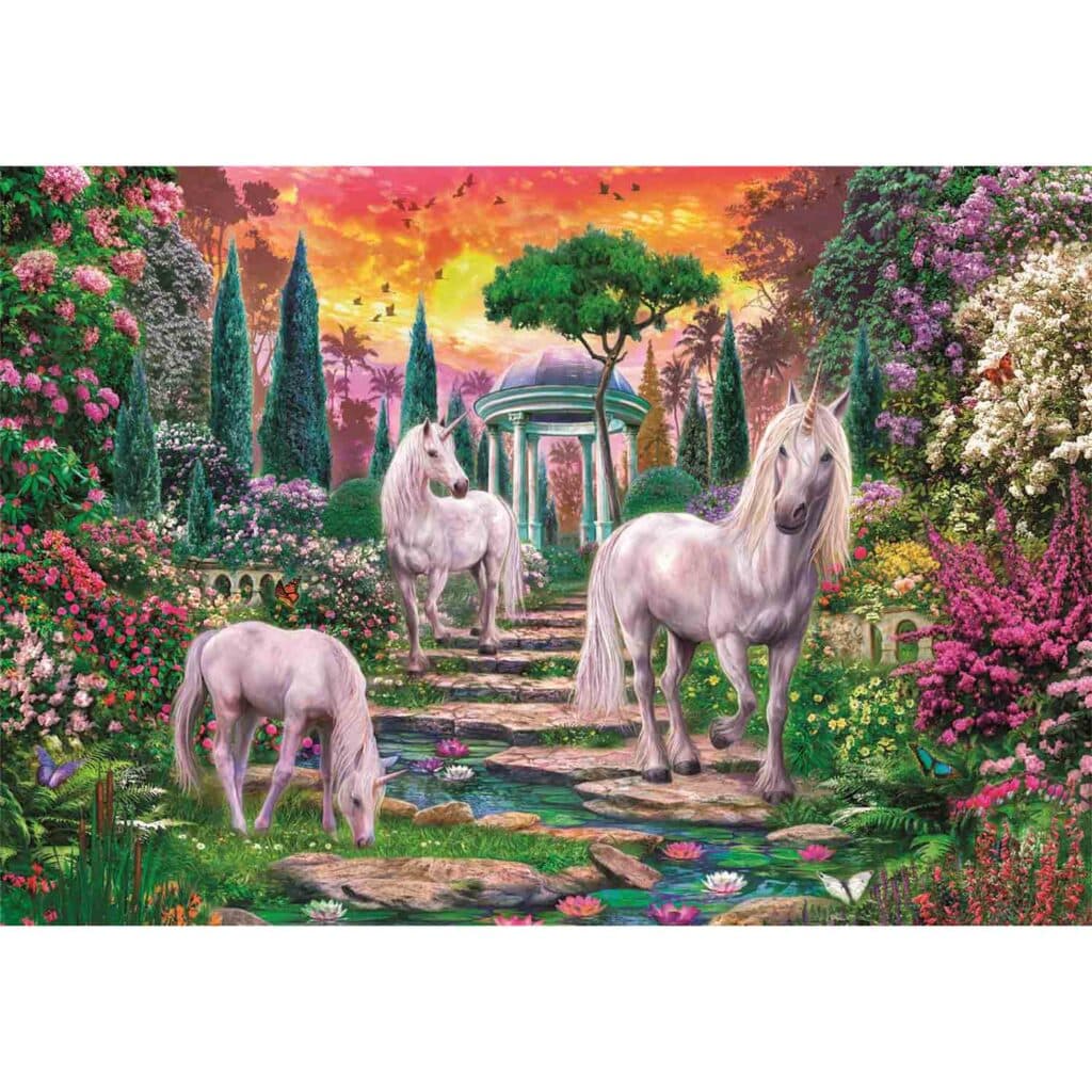 Pussel – Classical garden unicorns, 2000 bitar