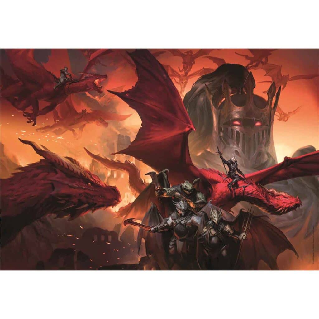 Clementoni Pussel – Dungeons & Dragons: Röda Draken 1000 bitar